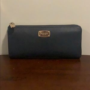 Navy Blue Michael Kors Wallet
